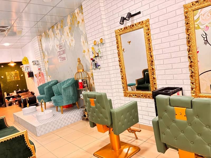 beauty parlor for sale with setup 1