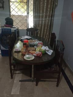 Dining Table & 6 Chairs for sale ( Call: +923227245802) WhatsApp also.