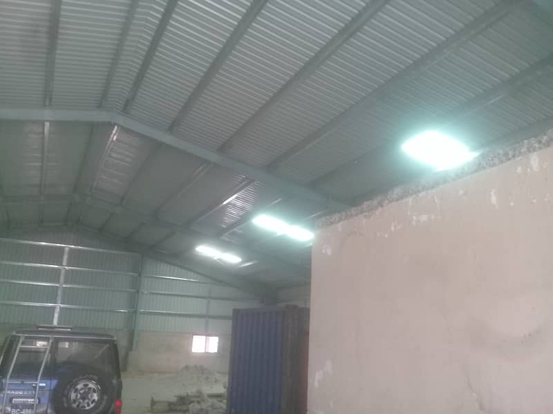 I-9 WAREHOUSE 8500 SQ. FEET GOOD HEIGHT BEST LOCATION NEAR TO DRY PORT SEPARTE GATE FOR IN & OUT. PARKING SPACE FOR LONG VEHICALS 2