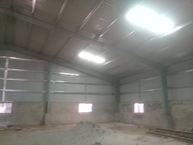 I-9 WAREHOUSE 8500 SQ. FEET GOOD HEIGHT BEST LOCATION NEAR TO DRY PORT SEPARTE GATE FOR IN & OUT. PARKING SPACE FOR LONG VEHICALS 5