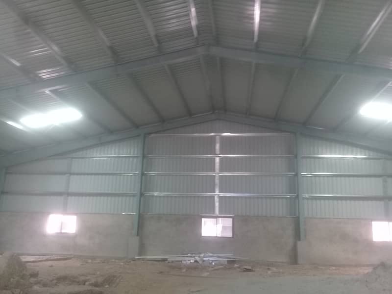 I-9 WAREHOUSE 8500 SQ. FEET GOOD HEIGHT BEST LOCATION NEAR TO DRY PORT SEPARTE GATE FOR IN & OUT. PARKING SPACE FOR LONG VEHICALS 6