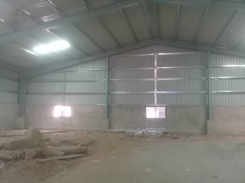 I-9 WAREHOUSE 8500 SQ. FEET GOOD HEIGHT BEST LOCATION NEAR TO DRY PORT SEPARTE GATE FOR IN & OUT. PARKING SPACE FOR LONG VEHICALS 9