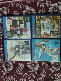 PS4 games (fifa 23, fifa 21, fifa 19, GTA 5)