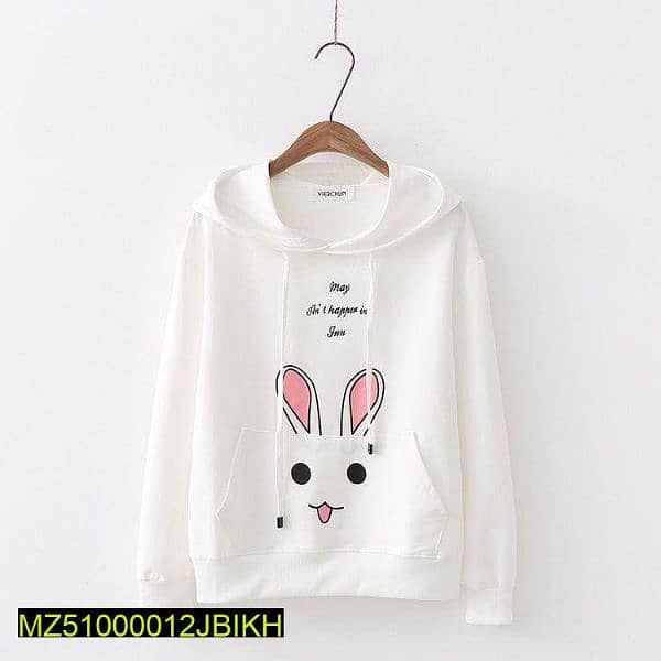 JBI Winter Rabbit Hoodie Unisex (white) 0