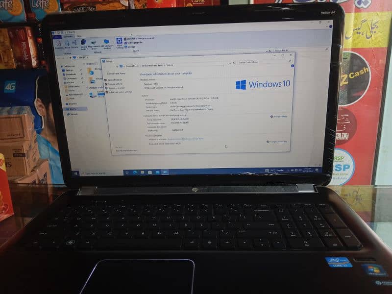 HP laptop i7 second generation 8ram/128ssd/320hard 0