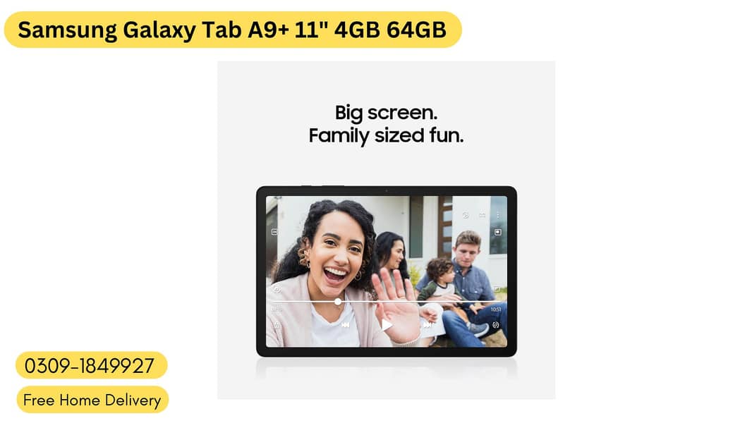 Samsung Galaxy Tab A9 Plus Wifi 4GB 64GB |Tab A9, Tab A9+ , Tab S9 FE 6