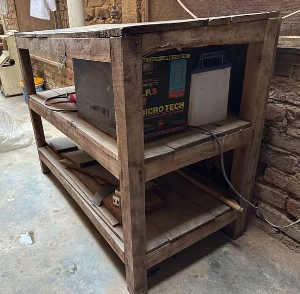 tea stall/ BBQ stall, UPS and wooden table 9