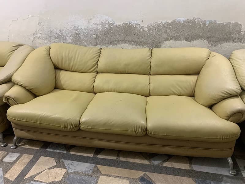 5 seater leather sofa 0