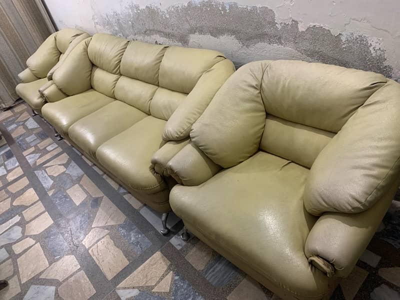 5 seater leather sofa 2