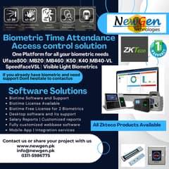 Zkteco Biotime Cloud Software with license | Destop software support