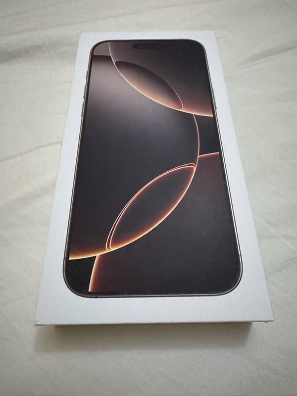 Apple IPhone 16 Pro Max 256 Desert sealed non active with charger 0