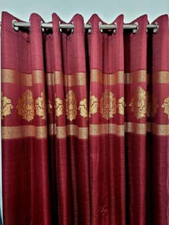 1 peice JACQUARD TOP BORDER CURTAINS