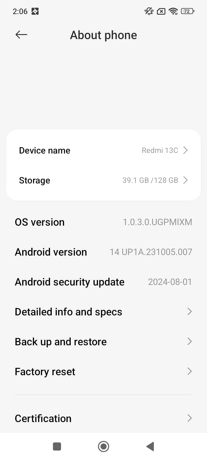 Redmi ram6+6room 128 4 month used 6