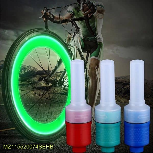 bicycle light three colour red blue green 3