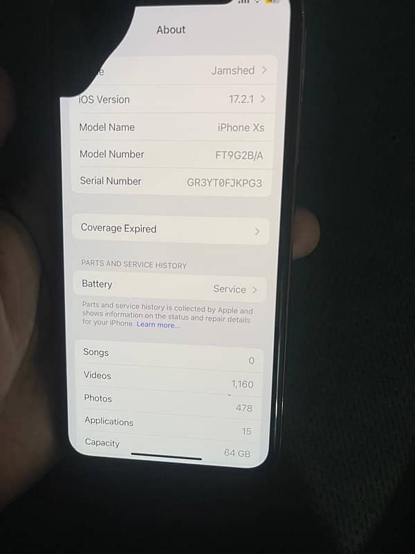 Iphone Xs pta approve 64Gb 4