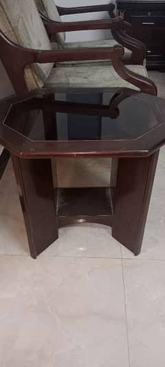 Deyar wood 2 chair with table