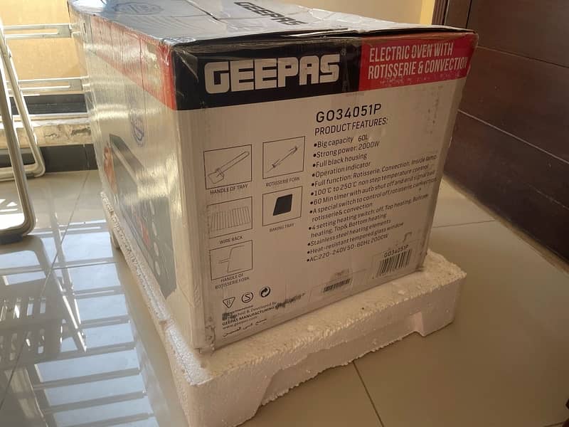 Geepas electric oven 1