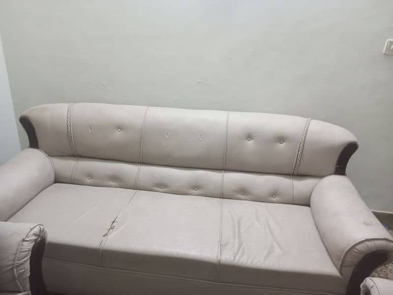 5 seater sofa with tables 0