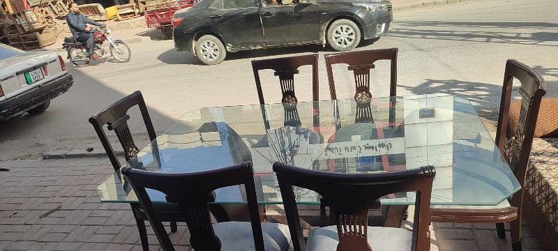 . . solid 6 chairs . . . with 12mm heavy shesha. . . 5