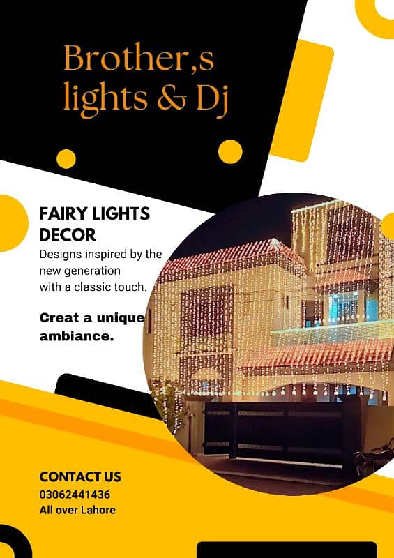 wedding lights decor,fairy lights,truss,Dj,sound system for rent,decor 7