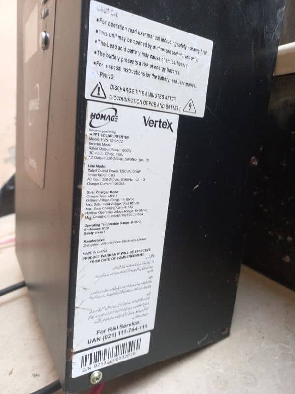 Homage hybrid inverter slightly used 3