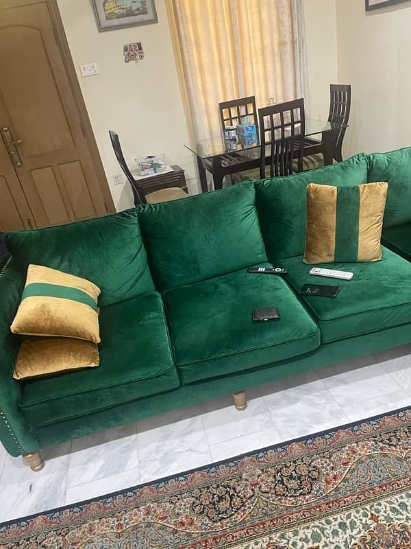 L shaped used sofa. 5