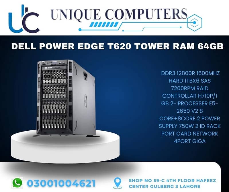 DELL POWER EDGE T620 TOWER RAM 64GB 0