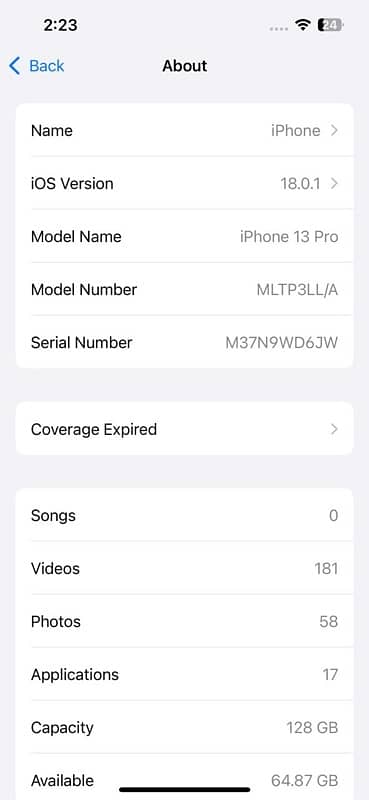 iPhone 13pro 128 gb non pta jv 7