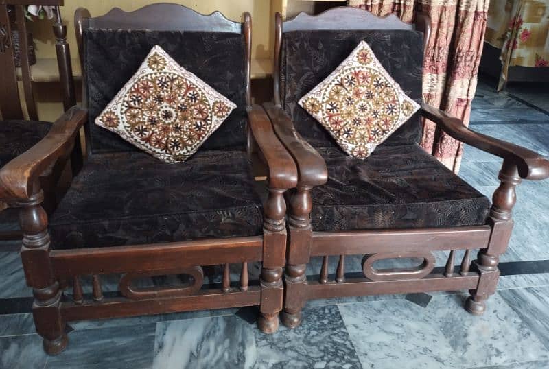 Wooden Sofa Set 2