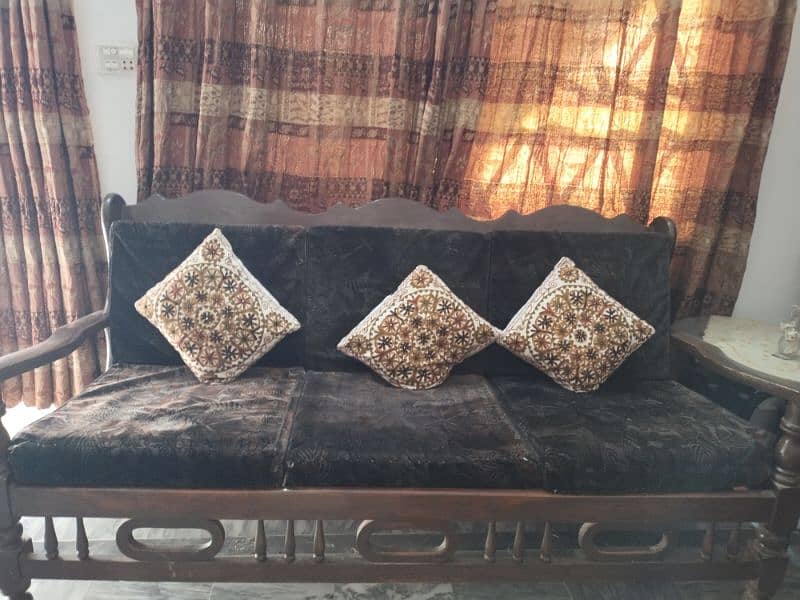 Wooden Sofa Set 3