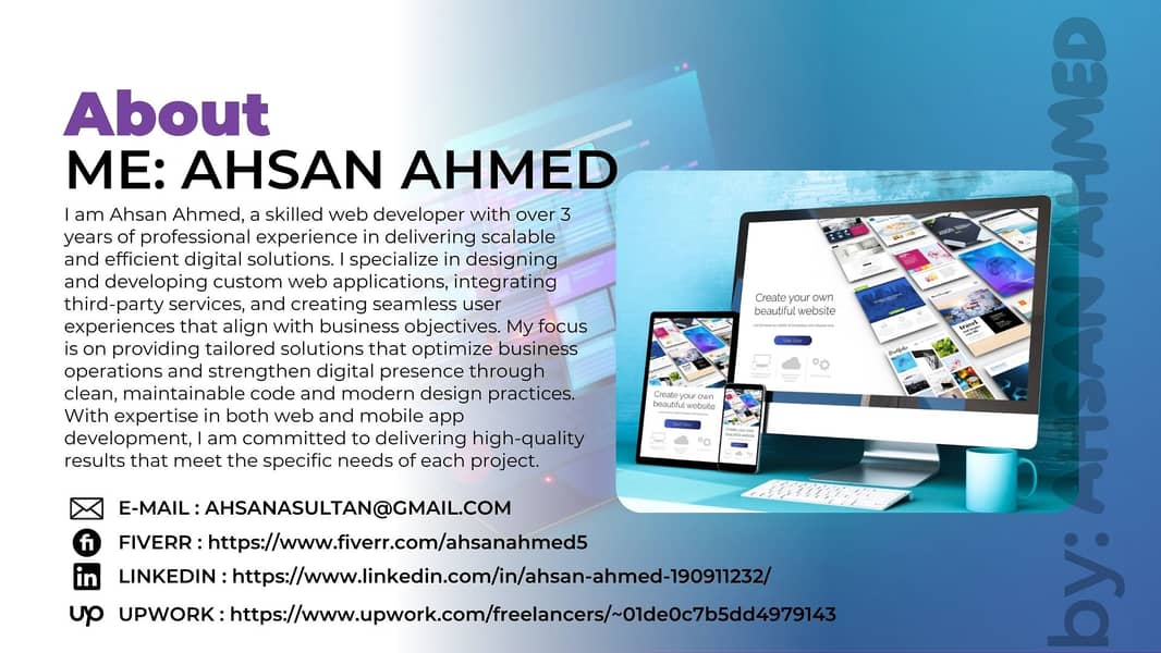 Let’s Build Powerful Web & Mobile Solutions! by: AHSAN A SULTAN 1