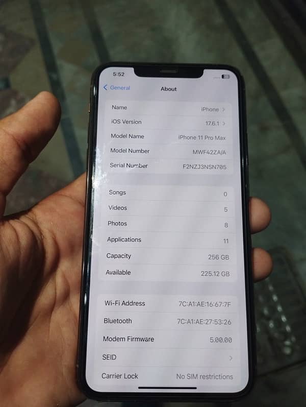 iphone 11 pro max 256gb non pta 6