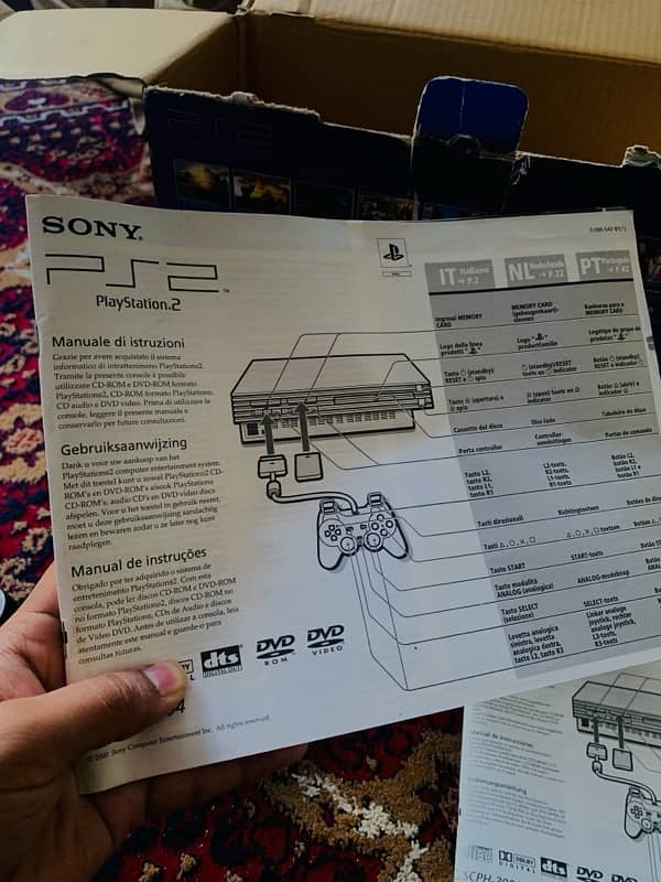 Playstation 2 Phat Console with Box and All the inbox components 6