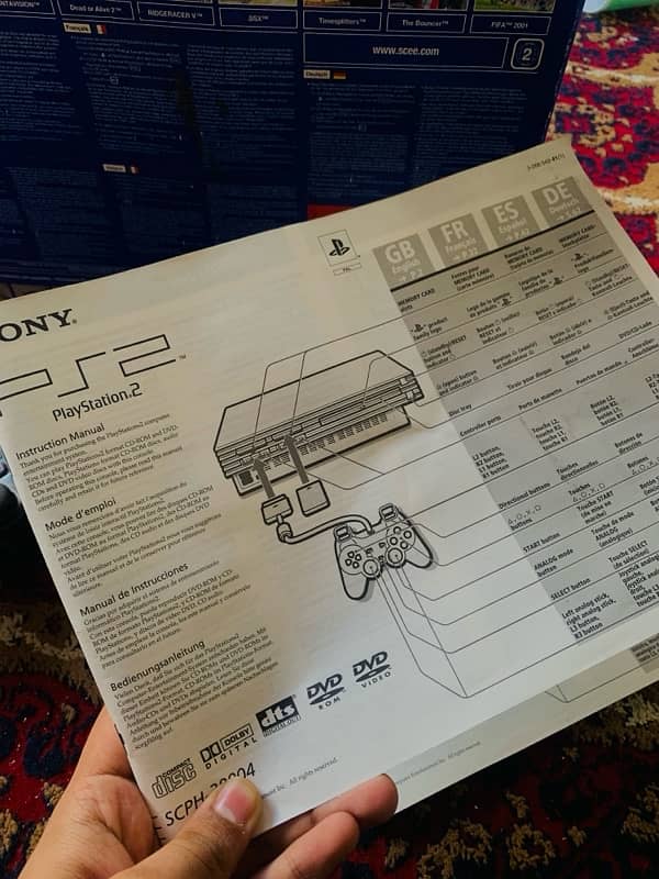 Playstation 2 Phat Console with Box and All the inbox components 7