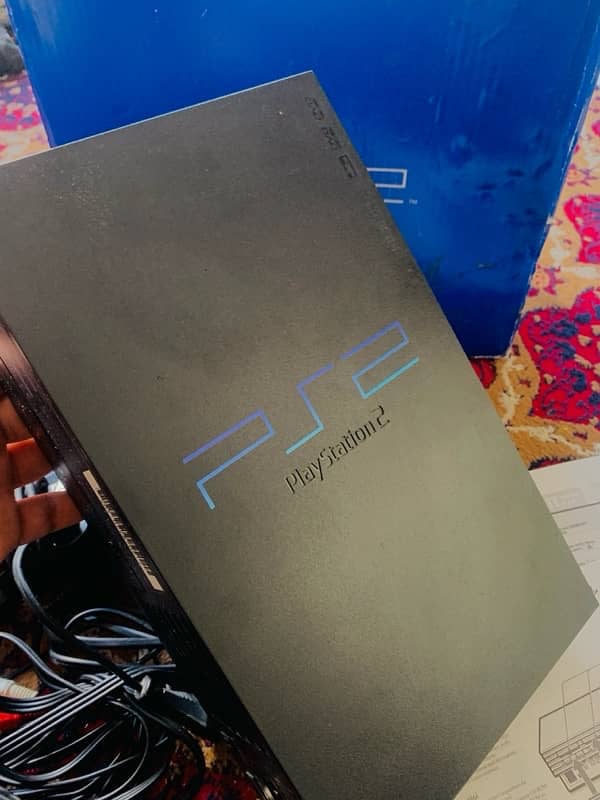 Playstation 2 Phat Console with Box and All the inbox components 10