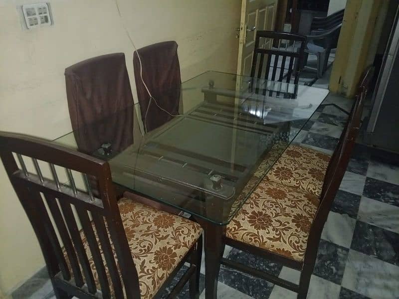 Dining Table / 6 Seater Dining Table / Wooden Chairs / Furniture 3