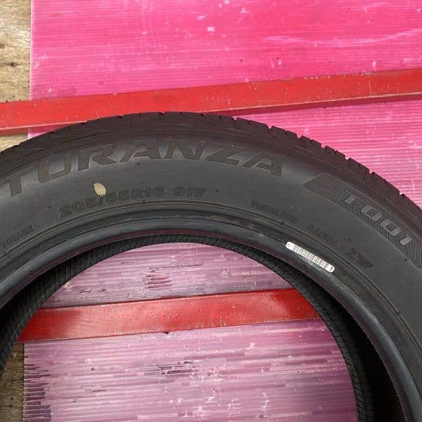 tyres set 205/55/R/16 Bridgestone Turanza 9/10 Condition 2