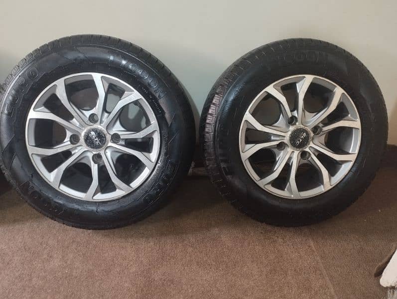 13 Inch Imported Alloy Rims with Brand New Tycoon Tyres 175/70/13 2