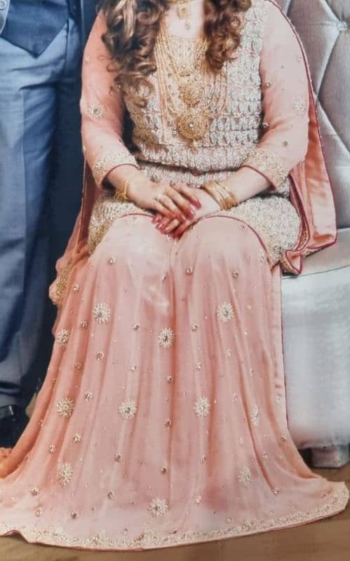 Bridal Lehnga peach color 1