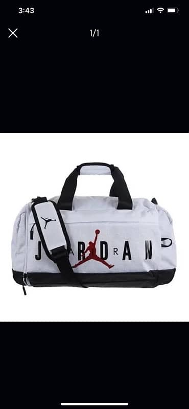 Air Jordan Gym Bag White 0