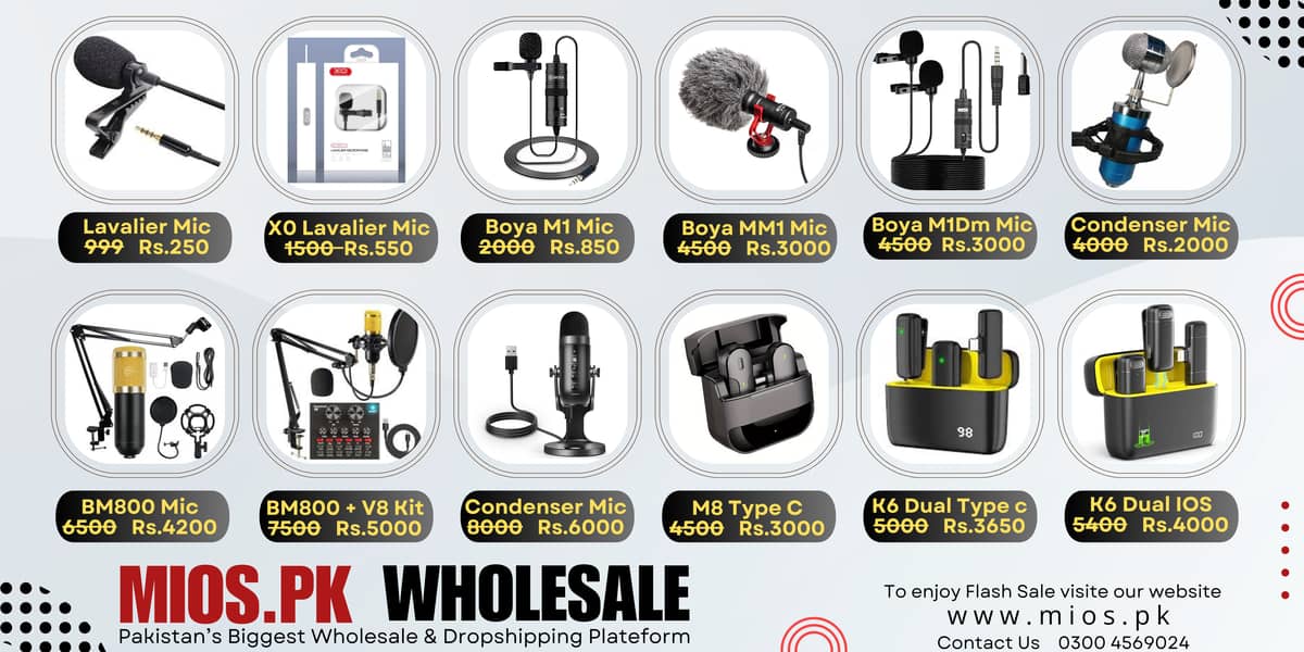 k9 mic type c | wireless mic | bm800 condensor mic available 0