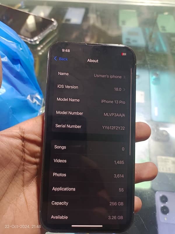 iphone 13 pro non pta factory unlocked 256 GB 1