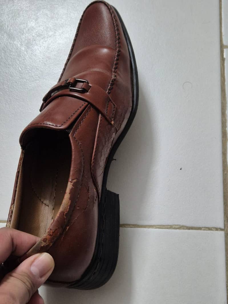 Mustard Brown frmal shoes for sale 3