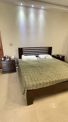 bed set/kingsize double bed /wooden room furniture/bed with mattress