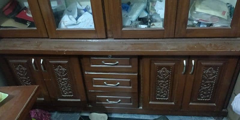 Bartan Wood Almari Pure Wooden made heavy 2