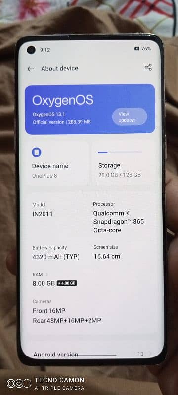 Oneplus 8 (16/128) 3