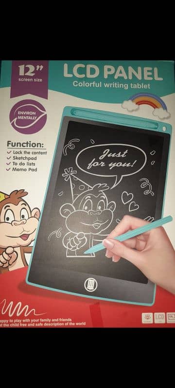 LCD Writing Tablet for Kids Drawing Board for kids Multicolor 3