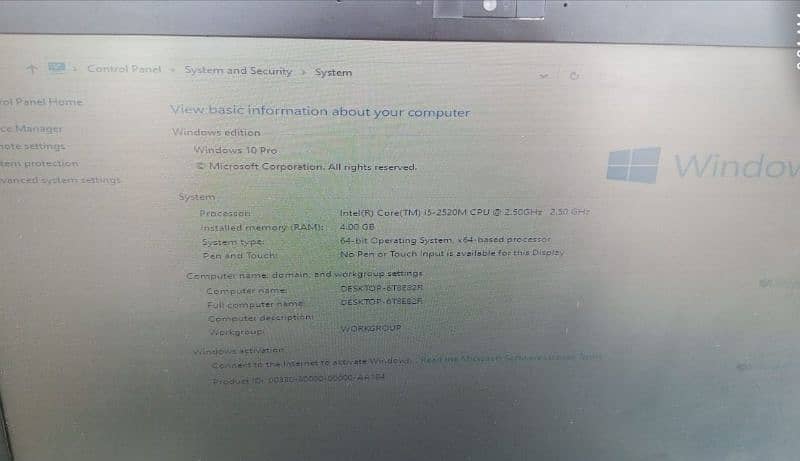 hp laptop Generation i5 10 by 10 condition 1