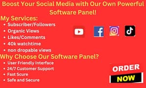 I can Sale ( YouTube, Facebook, Tiktok etc) Software Panel