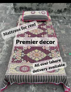 mattress for rent, pillow,blanket, matress for rent premier decorater